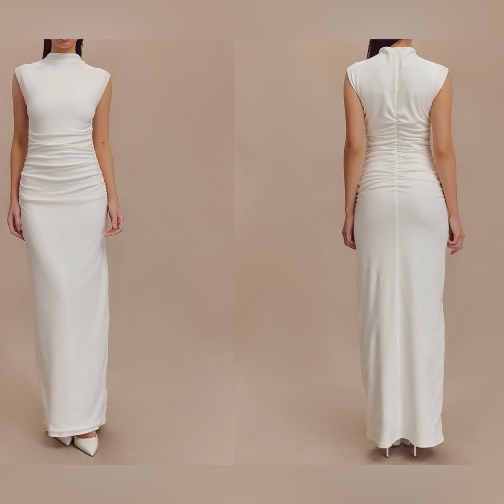 MESHKI ELLIOT High Neck Sleeveless Maxi Dress (Size XL)